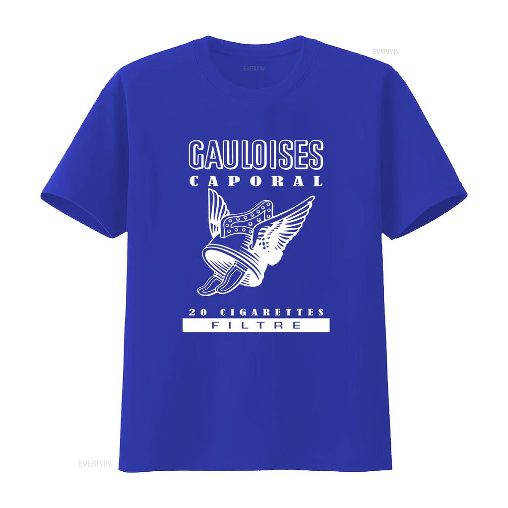 Gauloises Caporal Cigarettes Filter Wings Print T Shirt For Fashion Casual Vintage Soft Unisex Slightly Streetwear
