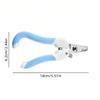 Professional Blue Stainless Steel Pet Nail Clipper Trimmer with Guard for Small Dogs Cats Non Slip Grip Handle Painless Nail
