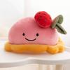 Jelly Super Carino Torta di Fragole Peluche Giocattoli Farciti Frutta Gelato Snack Peluche Torta di Compleanno Candela Decorazione per Feste Regalo per Bambini Bebè