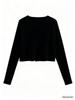 Schlankmachender Cardigan im koreanischen Stil mit langen Ärmeln - Elegantes, vielseitiges Oberteil für Damen für Herbst/Winter