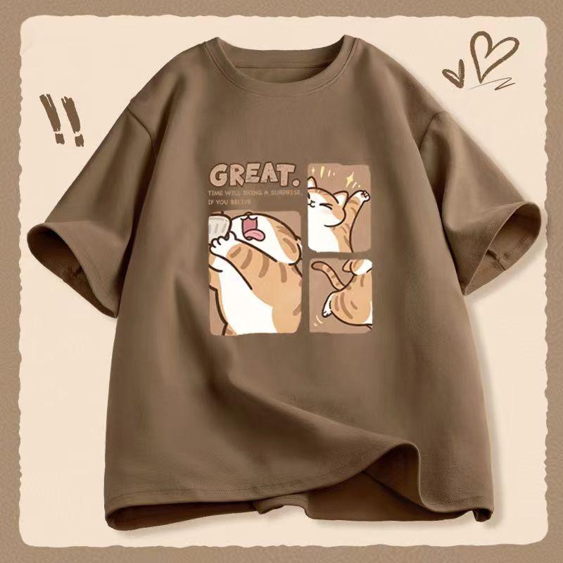 

Летняя женская футболка с 3D принтом, свободная футболка с короткими рукавами для мужчин и женщин Ins, свободная футболка с половиной рукавов для пары, топ Y2k M