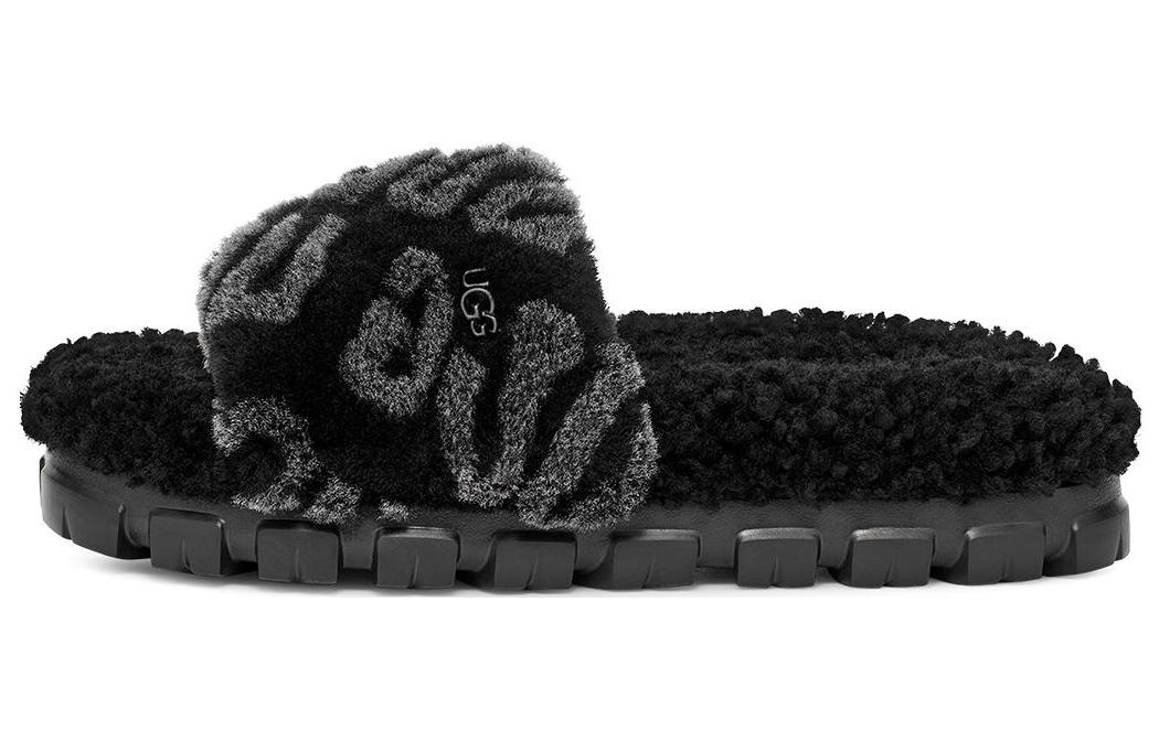 UGG Logo Slides  Black  Women s 1148770-BLK 38