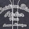 DIOR T-Shirts Men's Gray V-neck Moderate Straight Fit 213J530A0663-C883