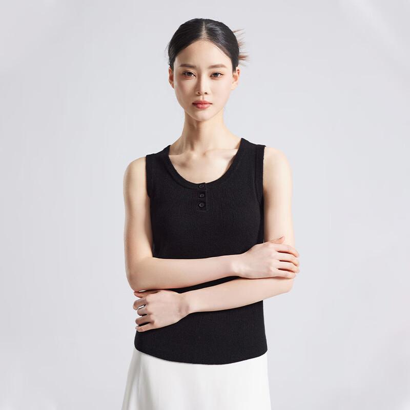 

Женский трикотажный топ без рукавов из мериносовой шерсти M