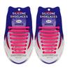 16Pcs Round Silicone Shoelaces without ties No Tie Shoe laces Elastic Laces Sneakers Kids Adult Rubber Quick Shoelace for Shoes