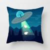Cartoon Astronaut Rocket Spaceship Sofa Home Bedroom Decoration Pillowcase Kids Room Space Theme Cushion Cover