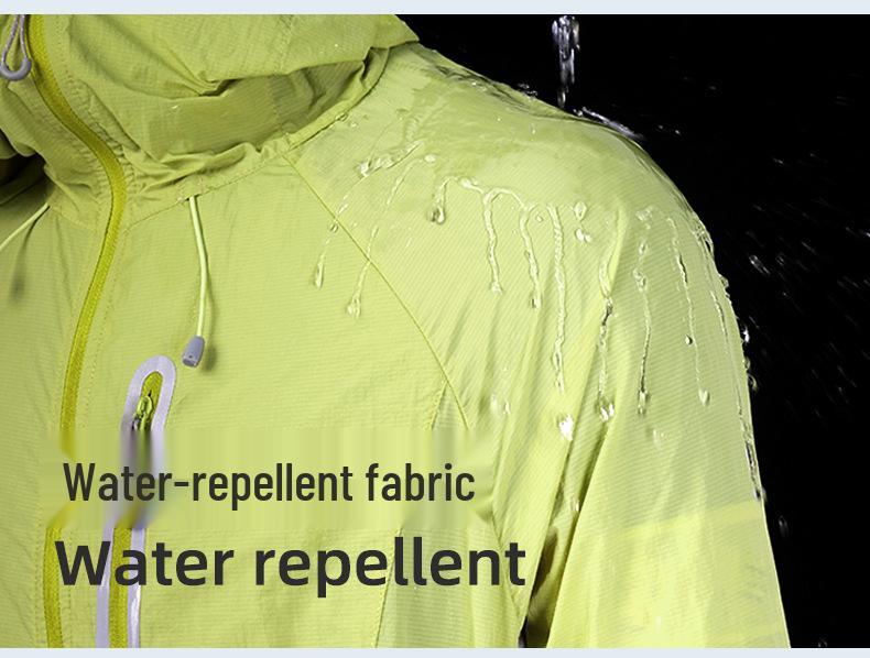 Women's Mint Green Lightweight UV Protection Jacket - Summer Outdoor Breathable, Color Block Design