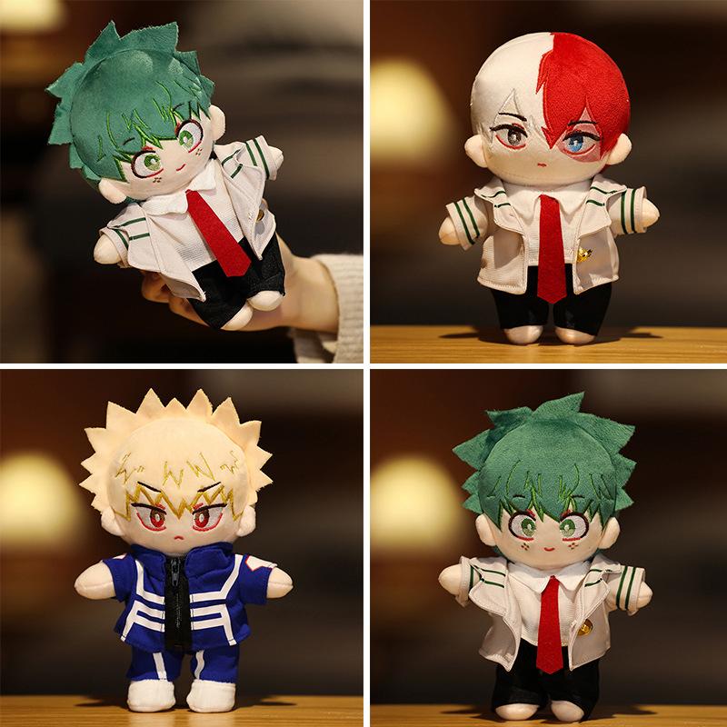 Japanese Anime My Hero Academia Plush Toys Cartoon Stuffed Midoriya Izuku Bakugou Katsuki Todoroki Shoto Dolls Kids Gifts Birth