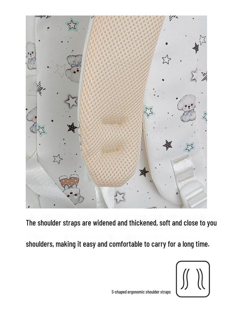 Mori Girl Cute Japanese-Style Star Puppy Backpack for Teens