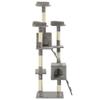 VidaXL Arbre à chat avec griffoirs en sisal 170 cm Gris