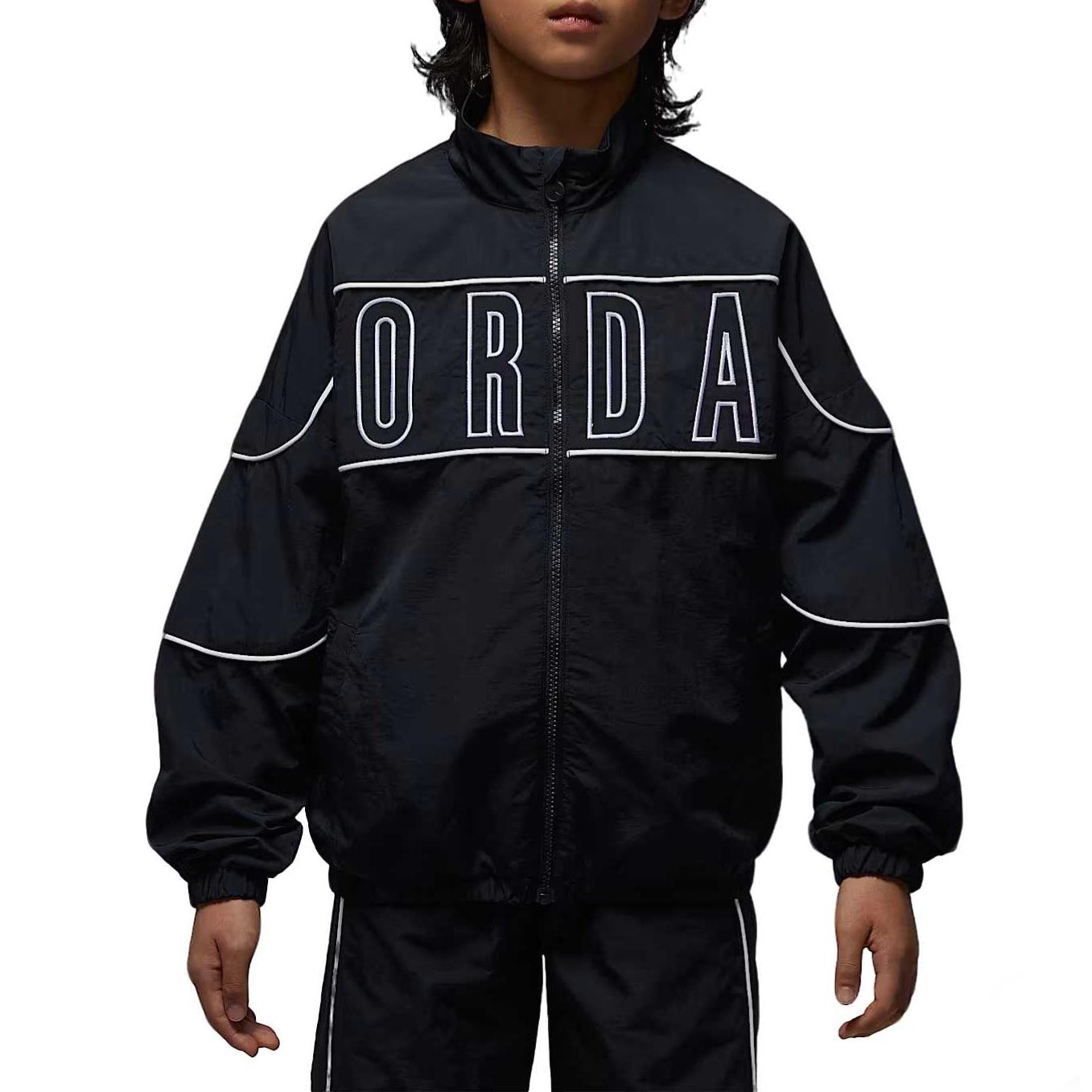 

Jordan Jacket Letter Stand Collar Drop Shoulder Zipper Long Sleeve Kids Kids jackets IR8354-010 S