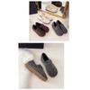 Women S Winter Faux Fur Lined Flat Casual Slip On Shoes