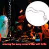 Voice Activated Ghost with Screaming Sound & LED Light, Motion Sensor Halloween Props for Haunted House, Party, Escape Room