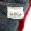 Eugeue 70s 80s Mohair Blend Vintage Long Sleeve Sweater M Gray Knit Men's Used