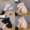 Winter Fashion Womens Fleece Lined Gloves With Touchscreen For Outdoor Commuting
