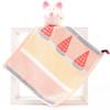 1Pcs 25x25cm Thicken Cotton Cartoon Love Bear Small Square Face Hand Towel With Loop Portable Absorbent Soft