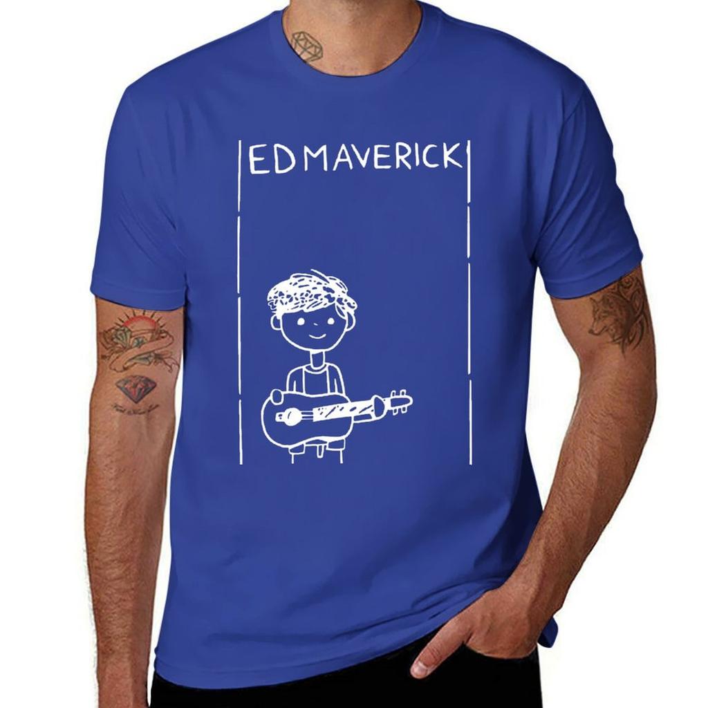 ED MAVERICK Mexican Singer T-Shirt Customs Korean Fashion Oversizeds Aesthetic Clothing Men Clothes