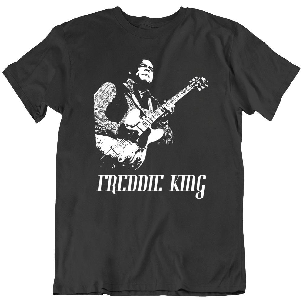 Фредди Кинг Короли Блюза Гитара Американская Музыка Футболка Футболка Подарок Новая Унисекс Футболка XXL