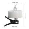 12 Count Clip  Flameless LED Tealight Realistic Flame  Decoration For Vases Tables  Reusable Battery Candle