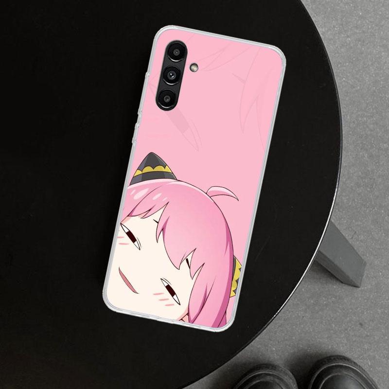 S-Spy Family Anya Phone Case Cover for Samsung Galaxy A17 A16 A26 A36 A56 A57 A37 A15 A25 A35 A55 A14 A24 A34 A54 A13 A23 A33 A5