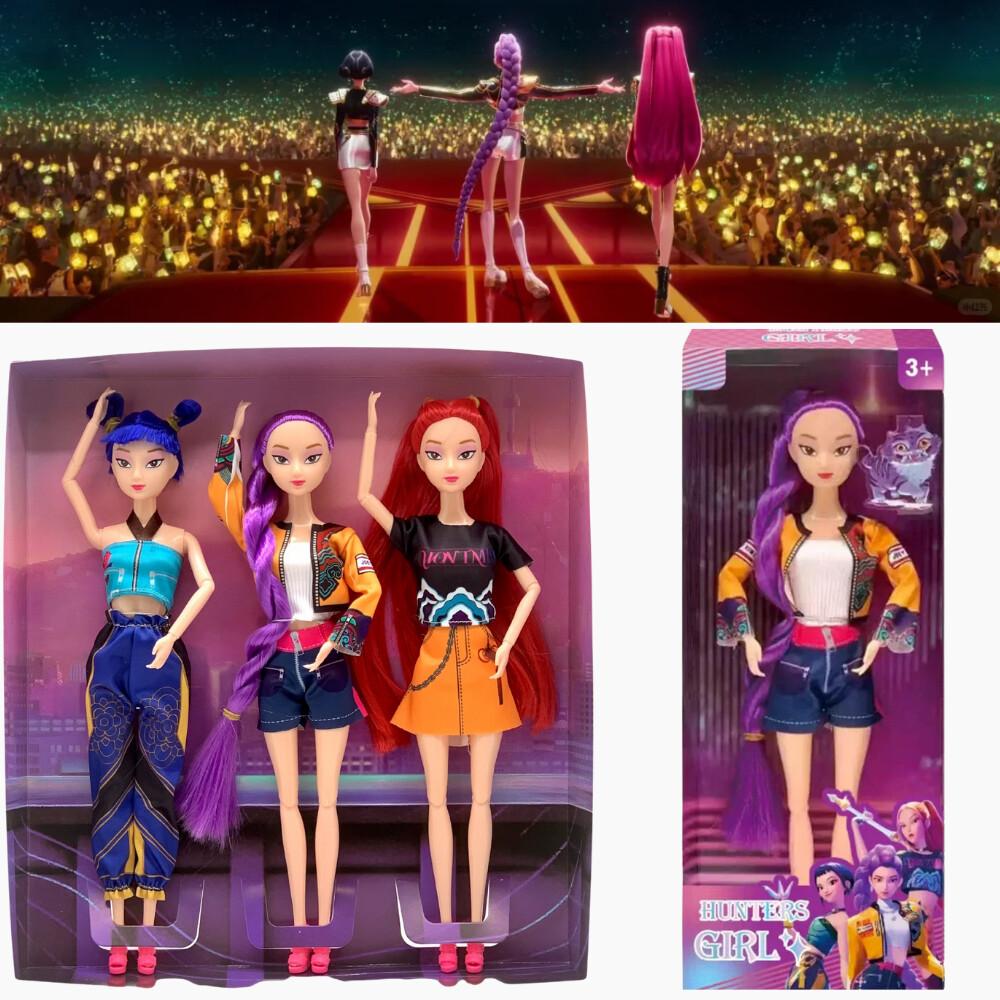 NEW  Anime KPop Demon Hunters Doll Vinyl Toy Rumi Mira Zoi Character Vinyl Birthday Gift Fan Gifts  Seling Action Figure