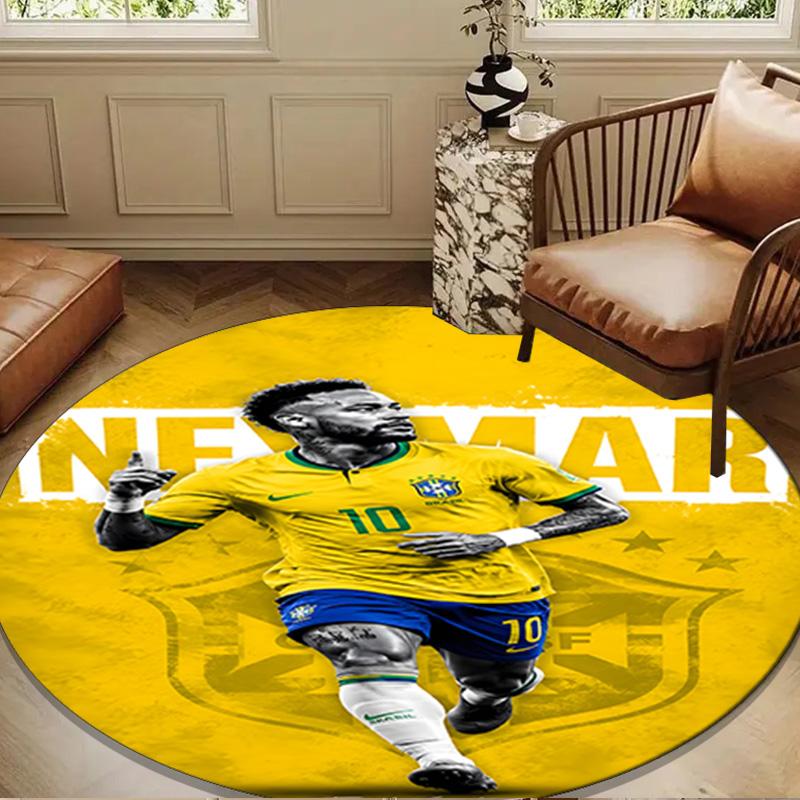 Big Stage Soccer Legend Round Mat Home Decor, Chair Rug For livingroom,Bedroom, Doormat Home Decor Birthday Gift Christmas Gifts