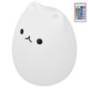 Silicone LED Night Light Remote Control USB Charging Colorful Cat Light for BedroomPopular Cat