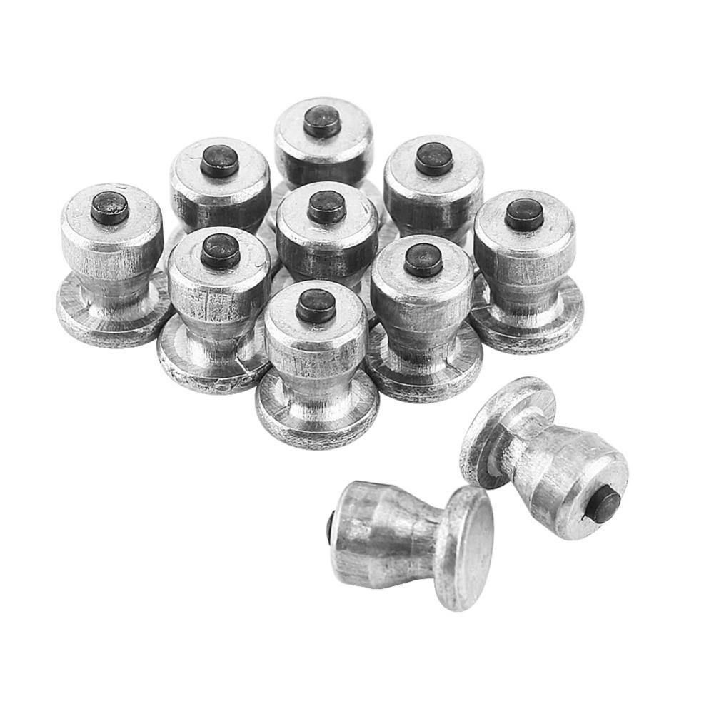 100Pcs Silver Tire Stud Screws Strong Durable Anti-Skid For Off Road Truck Atv