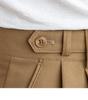 Men's Khaki Business Casual High-Waist Straight-Leg Trousers