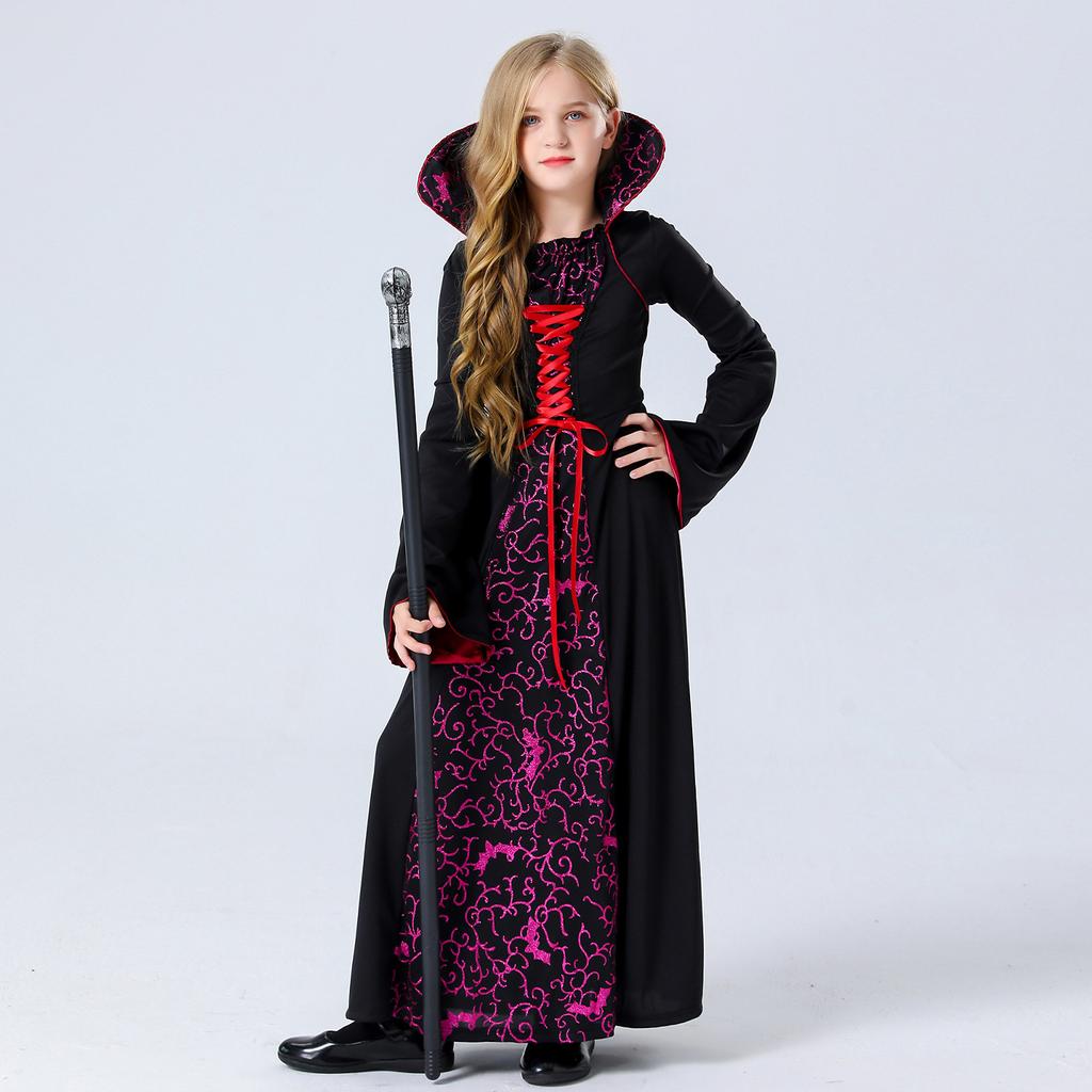 Halloween Clothes Kids Witch Reaper Game Party Cosplay Suit