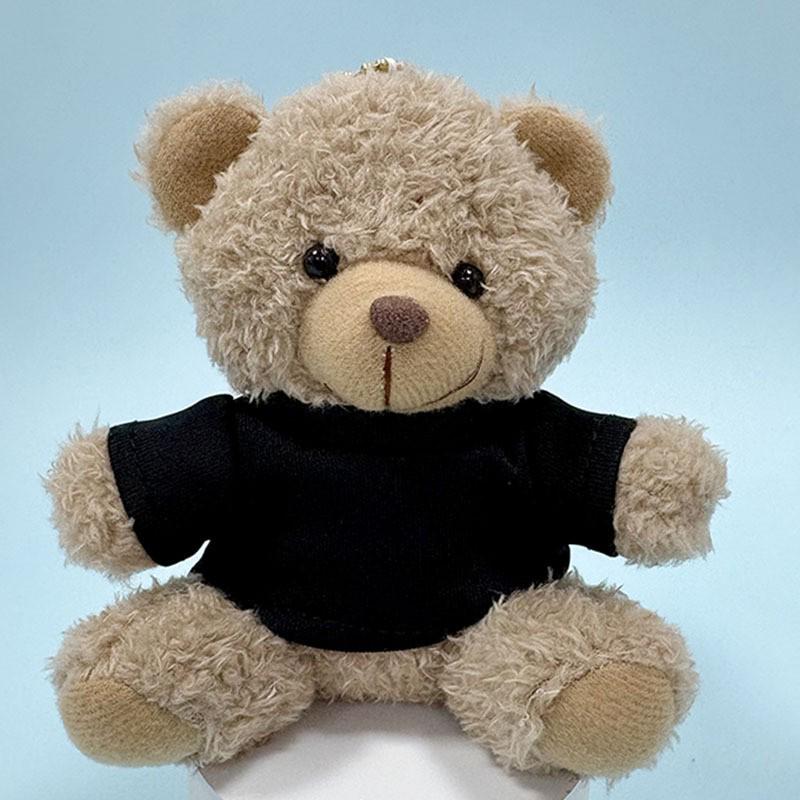 Charming Teddy Bear Keychain Plush Doll - Dressed Up Couple Backpack Ornament Gift