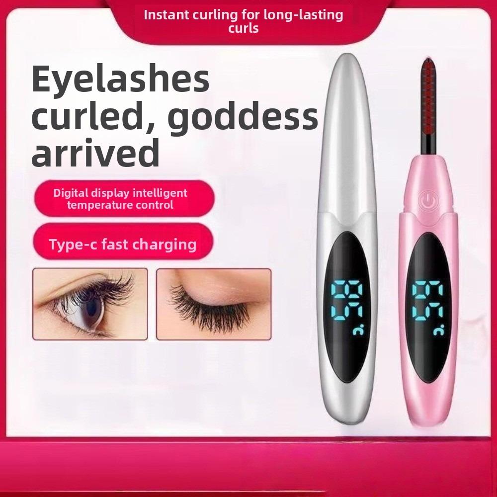 Fast Heating Heated Eyelash Curler Professional Rechargeable Ion Eyelash Curler  Makeup Tool