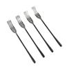 Long Handle Stainless Steel Dessert Fork Silver/gold Fruit Forks Unique Dinner Fork  Restaurant
