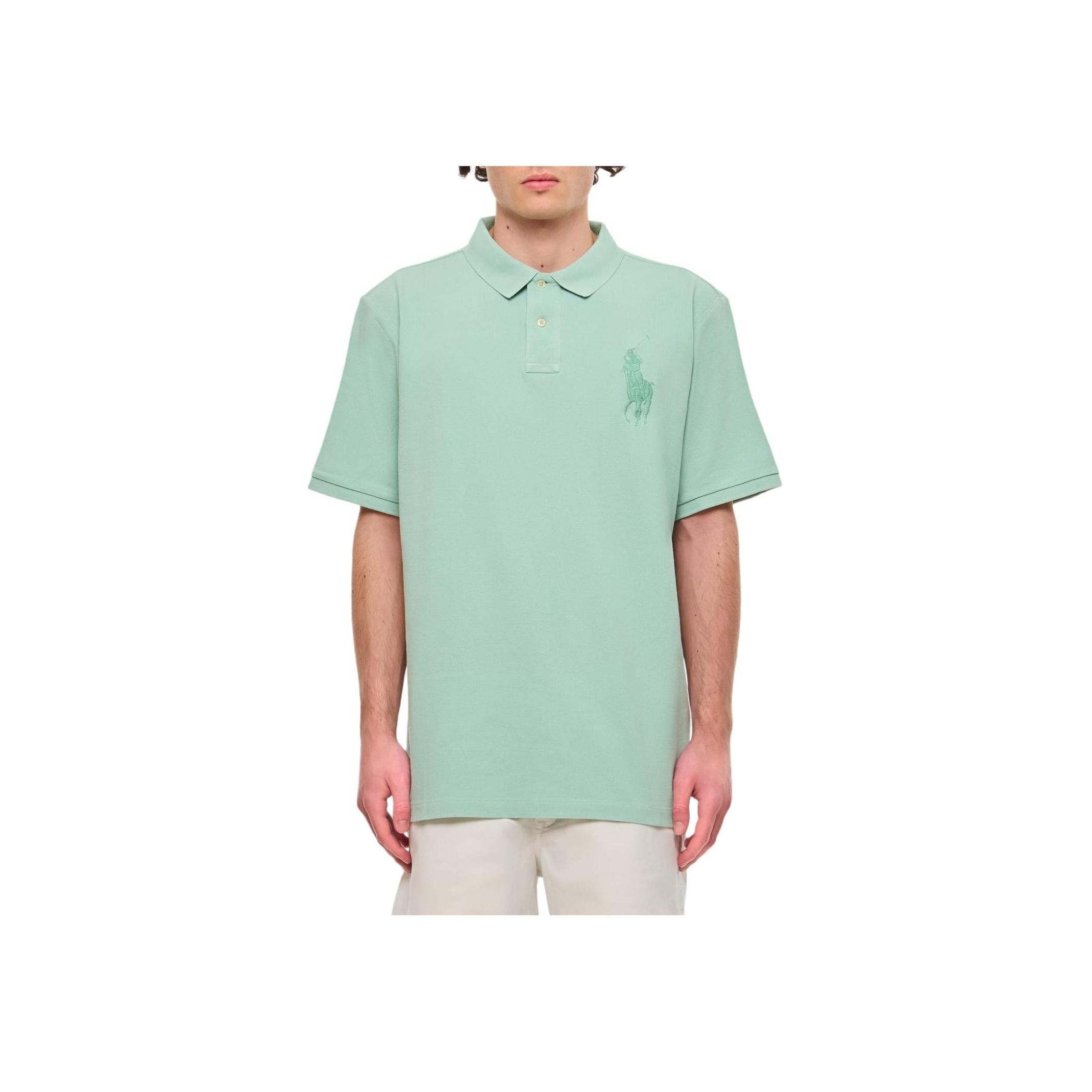 

Polo Ralph Lauren Solid Logo Pullover Straight Fit Short Sleeve Polo Shirt Men tops Green 710936508-002 S