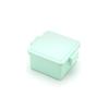 Square Lunch Box with Integrated Ice Mint 11 X X 220ml Single Suitable for Women and Easy Clip Microwave Dishwasher Safe Product GEL-COOL Pack, Green,
