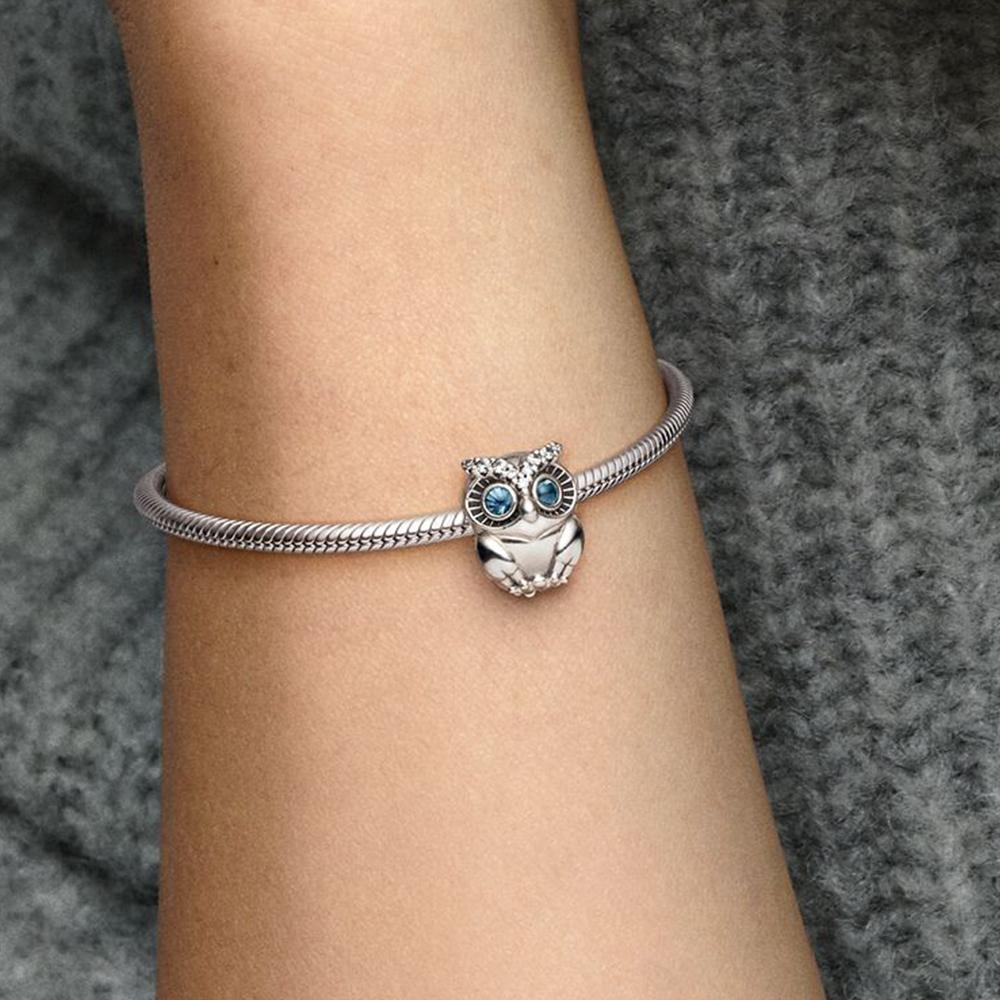 SS925 Alliage de Zinc Original Plaqué Argent Breloques Animales Perles Convient Pour Bijoux Mignon Niche Pour DIY Bracelet Femme Cadeau