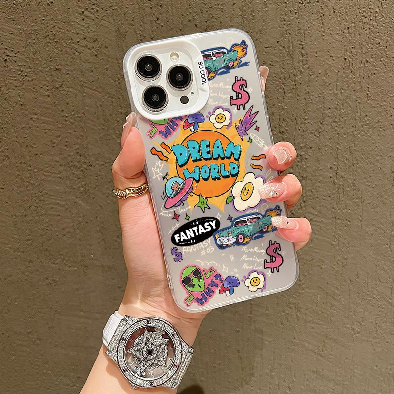 

Silicone Case For Vivo V20 V21E V23E V25E V27E Redmi Note 15 14 13 12 Samsung A06 A16 A26 A36 A56 Cover DIY Painted Cartoon Shockproof Phone Bumper Infinix Hot 30