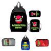16-inch Children's Backpack Set Geometric Dash Durable Shockproof And Lightweight