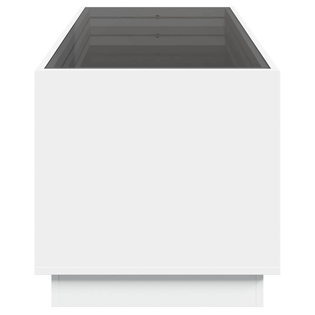 Infinity LED Coffee Table in White 90 x 50 x 50 cm