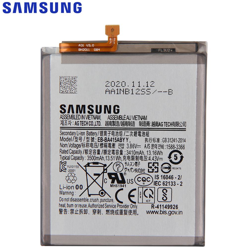 Original Replacement Battery EB-BA415ABY For Samsung Galaxy A41 A415F 3500mAh