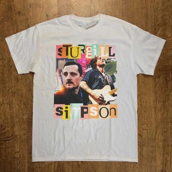 Sturgill Simpson Unisex White Tshirt E322 S