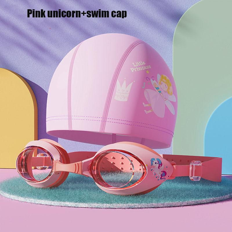 Children's Swimming Goggles Waterproof and Anti Fog High-definition Cartoon Professional Swimming Goggles for Boys and Girls