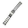 Diving Safety Buckle Flat Head Watch Strap - Stainless Steel Band for Men's Watches, Polished, 18mm/20mm