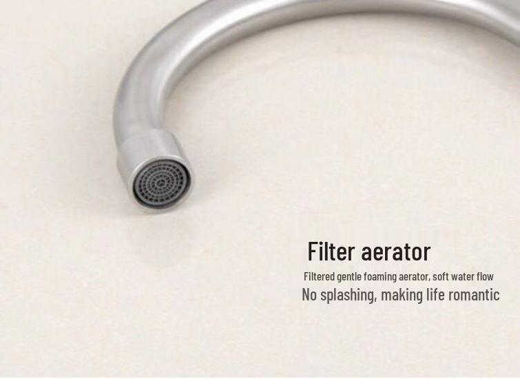 304 Stainless Steel Universal Rotating Faucet for Sink or Basin
