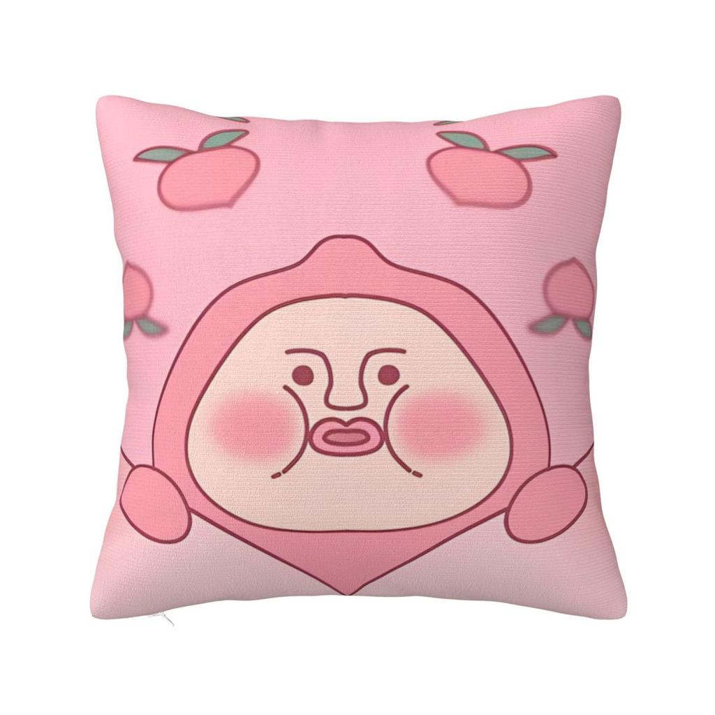 K-Kobito Zukan Peach Pillow Cover Fashion Pillow Case For Wedding Party Home Decor Cushion Cover Square Graphic Pillowcases Gift