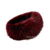 European and American imitation fur hat imitation fox hair warm ear protection princess hat versatile headgear plush bag head hat empty top hat