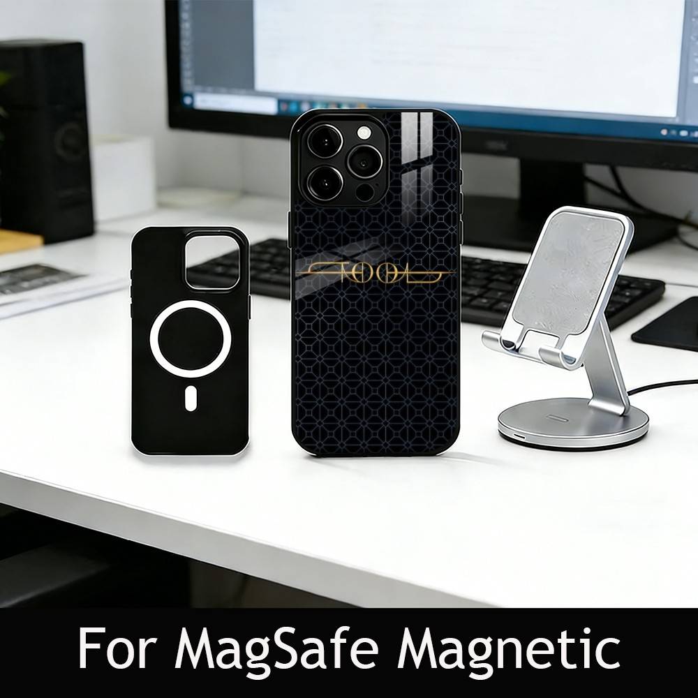 Music T-Tool B-Band R-Rock Phone Case For iPhone17,16,15,14,13,12,11 Plus,Pro Magnetic with Magsafe Wireless Charging