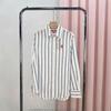 High Quality Striped Linen Polo Shirt Slim Fit Long Sleeve Casual Fashion