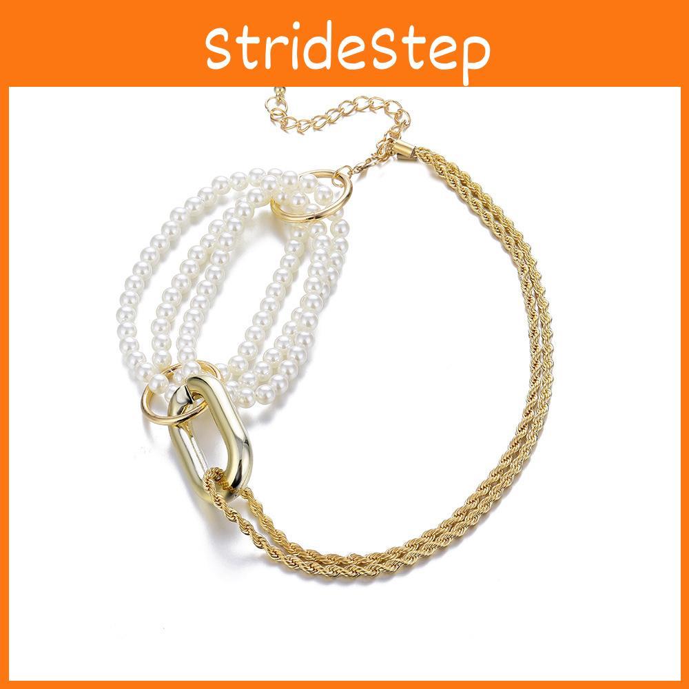 Schickes unregelmäßiges Perlen- und Legierungshalsband, perfekt für Hochzeiten und Reiseerinnerungen