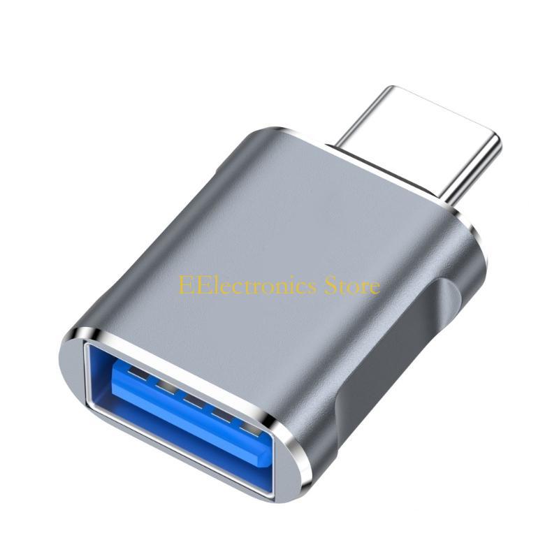 

B03C USB Female to Type C Male OTG Adapter Converter Metal Construction Effortless File Transmission Between Devices